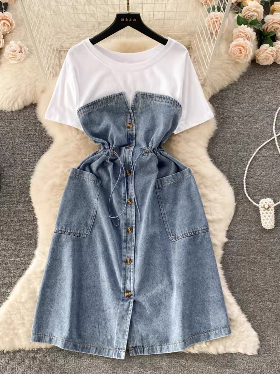 Let’s go out denim dress DD32 images